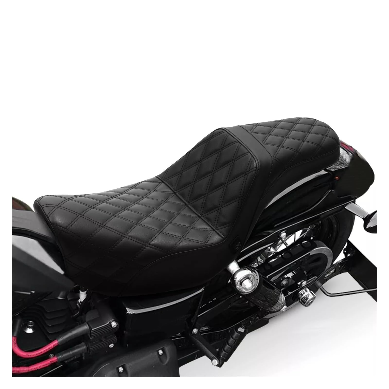 Motociclo Sedile Passeggero Accessori per moto Sella conducente passeggero riscaldata per uso urbano. Per Dyna Super Glide Low Rider 2006-2017 S11-03-BK-H(A)