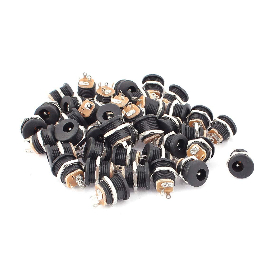 X-DREE 40 Pcs t-ablets PC 5.5mmx2.1mm Panel Mount DC Power Socket Charging Jack(40 PC t-ablets PC 5.5mmx2.1mm Montaje en panel Socket de alimentación DC Jack de carga