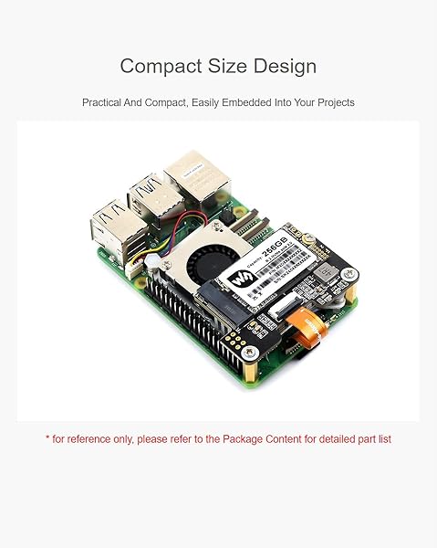 PCIe to M.2 Mini Adapter Board Compatible with Raspberry Pi 5,Supports NVMe Protocol 2230/2242 Size M.2 Solid State Drive,for Raspberry Pi 5 NVMe Hat - 4