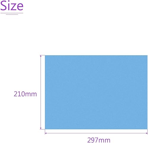 Miniatura 3 de DMiotech 4 piezas de gel de corrección filtro de luz superposición de plástico transparente PVC hojas azul mate para fotos, películas, video