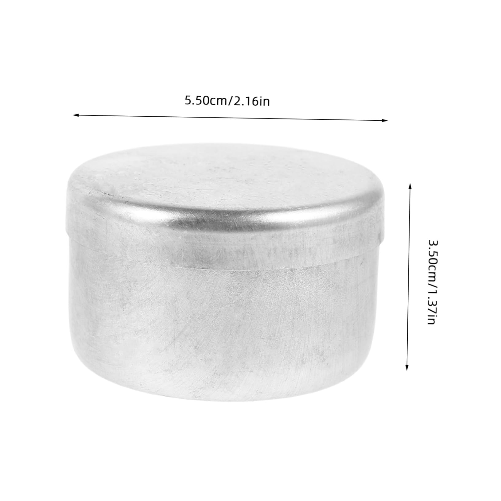 HOLIDYOYO Sample Jars Lids 4pcs Aluminum Tin Jars Lids for Soil Storage and Laboratory Use