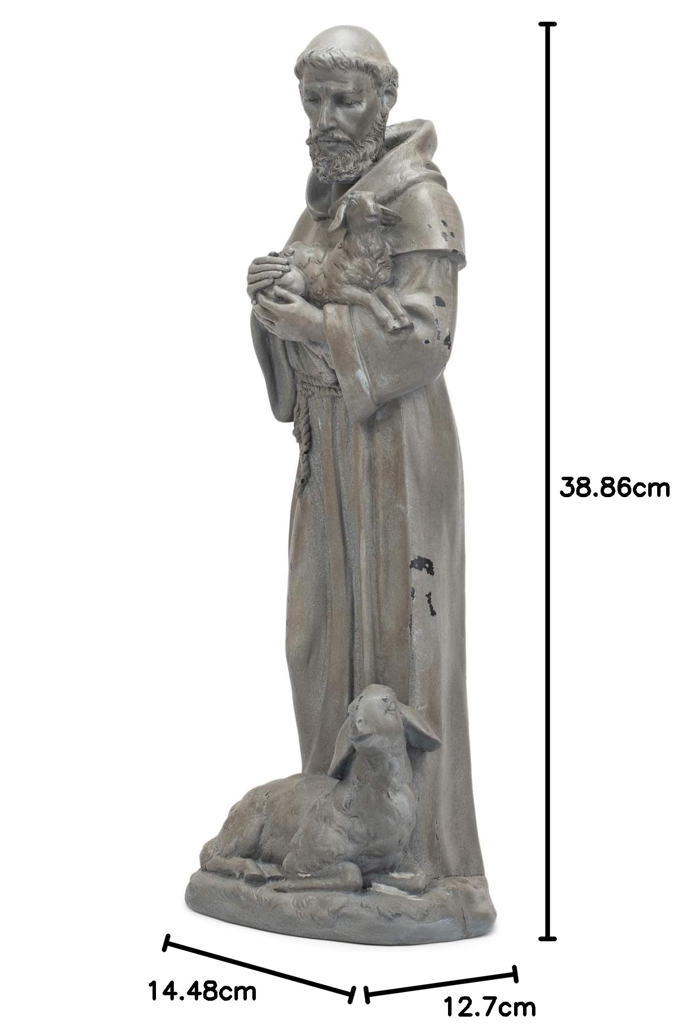 Gartenstatue H St. Francis Roman 39,96 cm