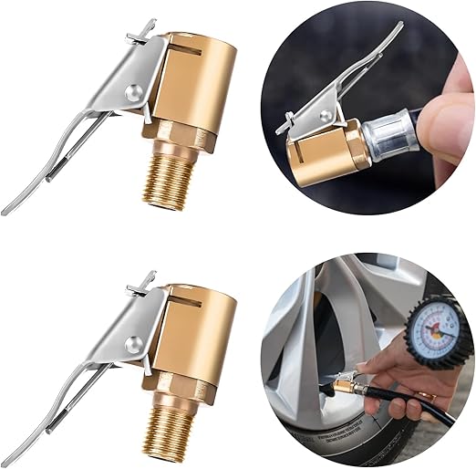 cobee Tire Air Chuck with Clip Adapter, 2pcs Air Chuck Tire