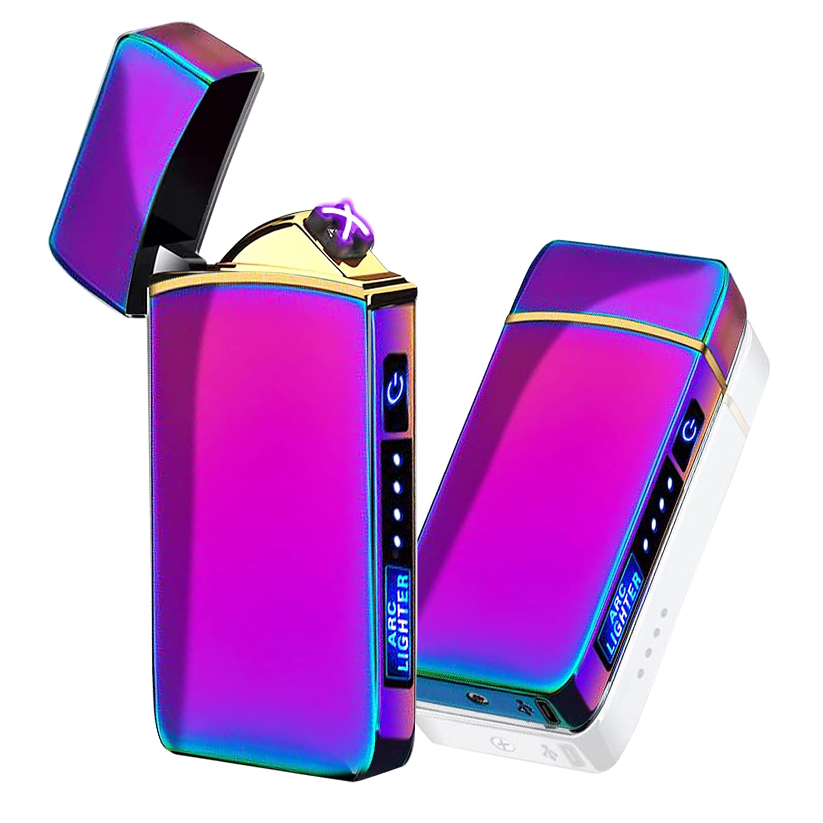Arc Smart Electric USB Rechargeable Windproof Flameless Plasma Lighter - Lightweight for Fire, BBQs, Fireworks, Candle, Camping - Outdoors Indoors (T3