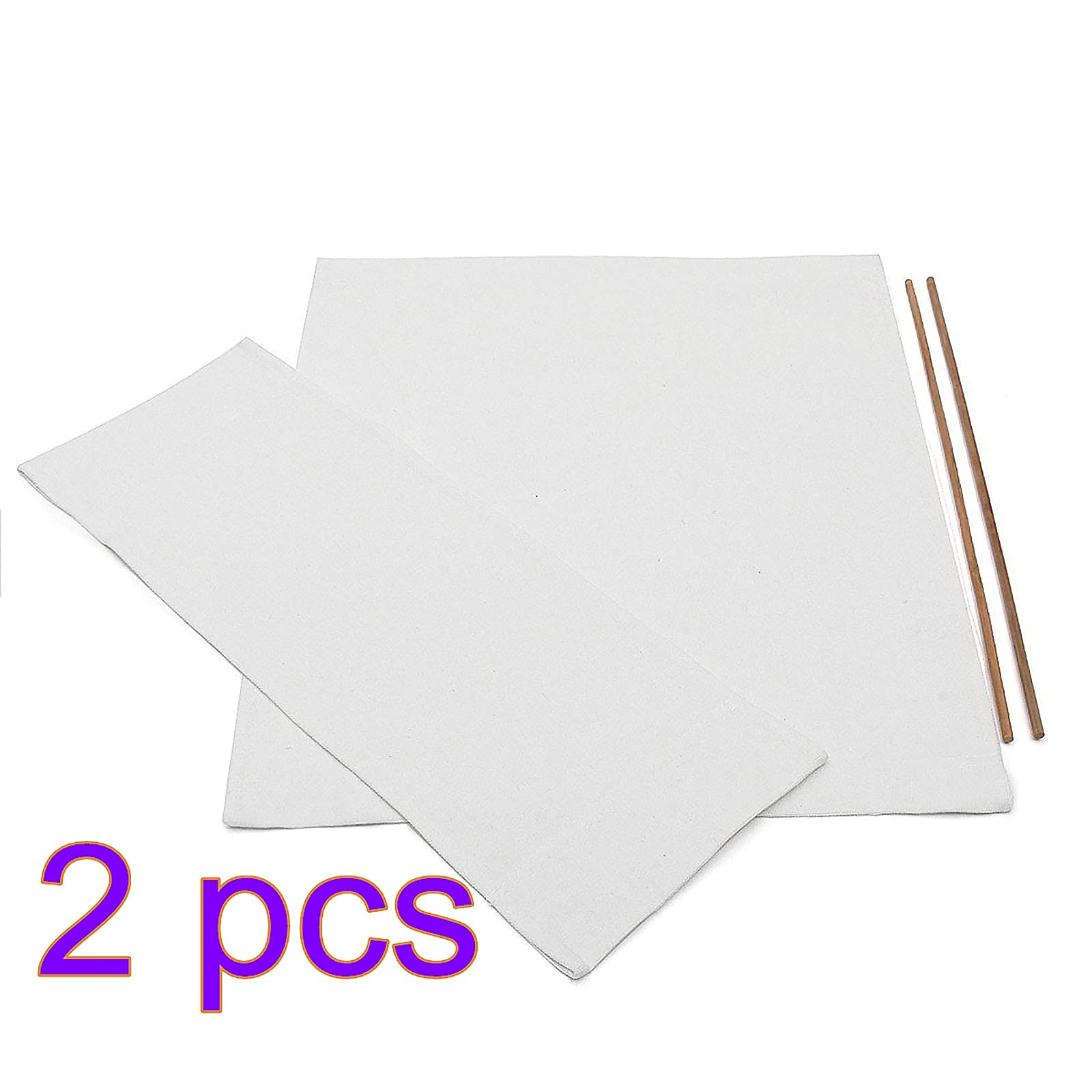 Casual Home Canvas, 2 Set aus Stoff für Regiestuhl und Stuhl Modernes Design Elastisch Strapazierfähig aus Polyethylen Durable Austauschbar Hocker Protector (Weiß)