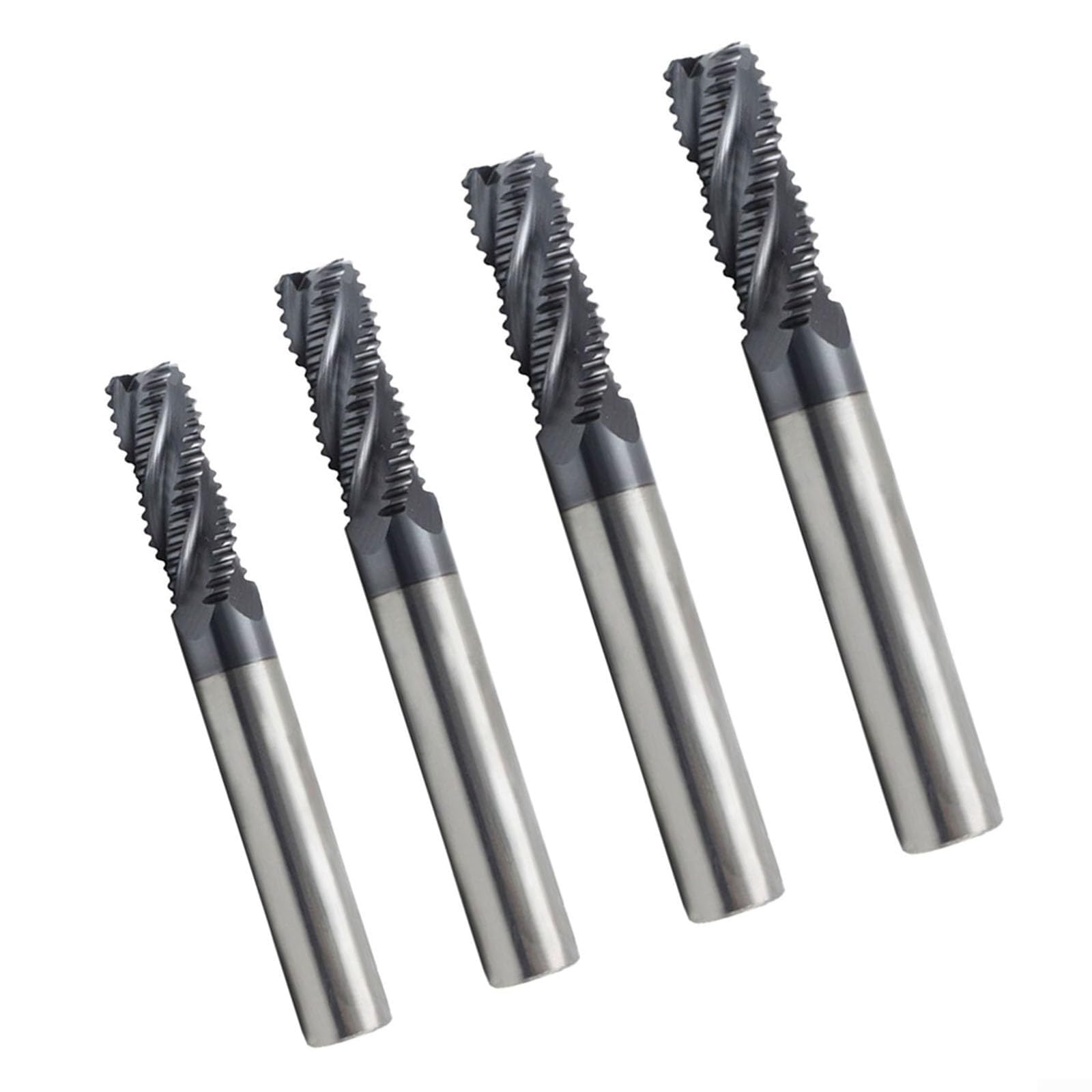 Fraise à ébaucher efficace en carbure massif, 4 dents, avec revêtement AlTiN à 4 dents, convient pour HPC (10 mm)