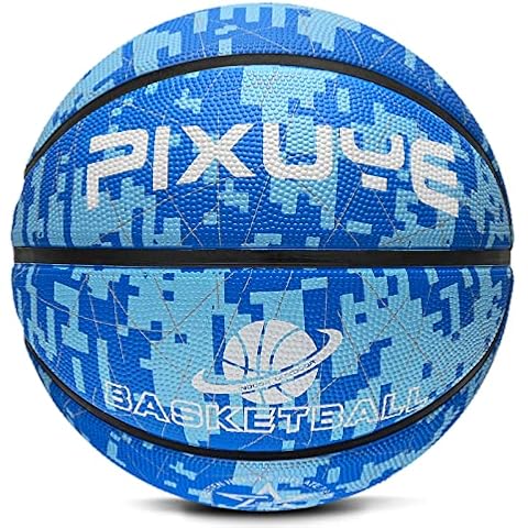 Basketball Größe 5,Größe 7,Kinder Mini Basketball Größe 3, Outdoor Indoor Street Basketball, Arena Training Erwachsene Anfänger Basketbälle Linie Blau 7 Cover