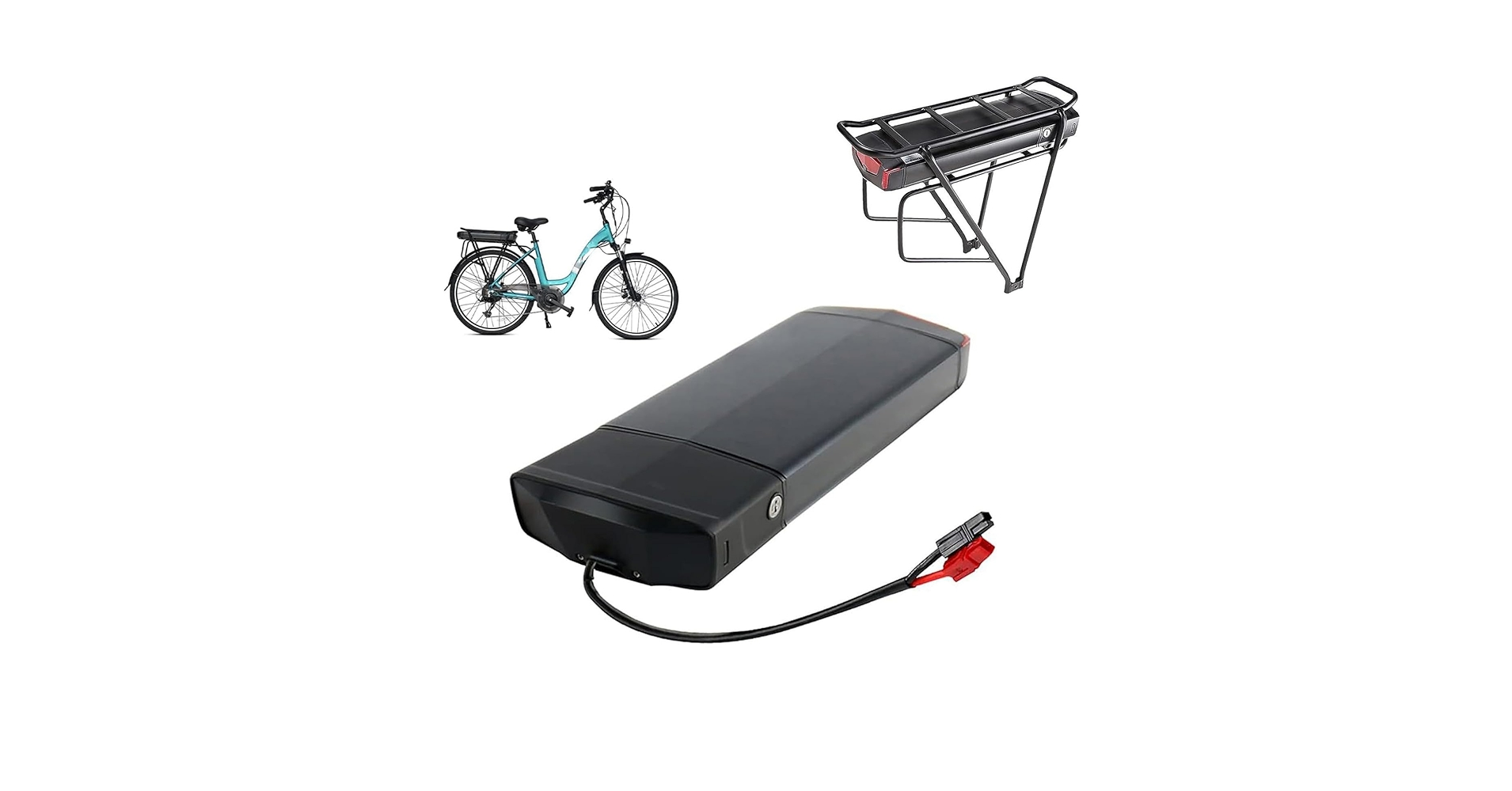 Amazon.co.jp: 電動自転車バッテリー 36V 48V リアラック