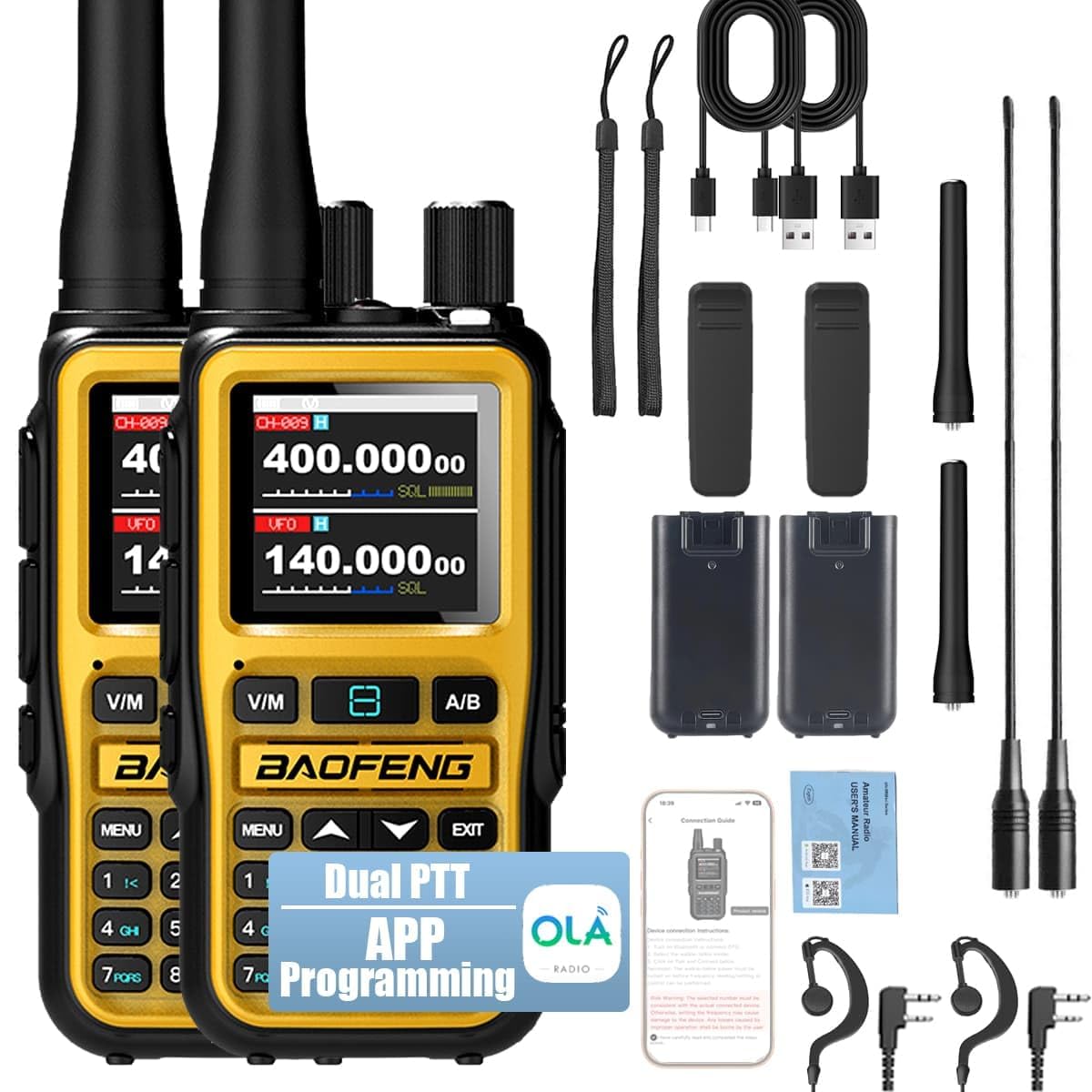 Amazon.com: BAOFENG UV-5R Mini Ham Radio Long Range Handheld Two