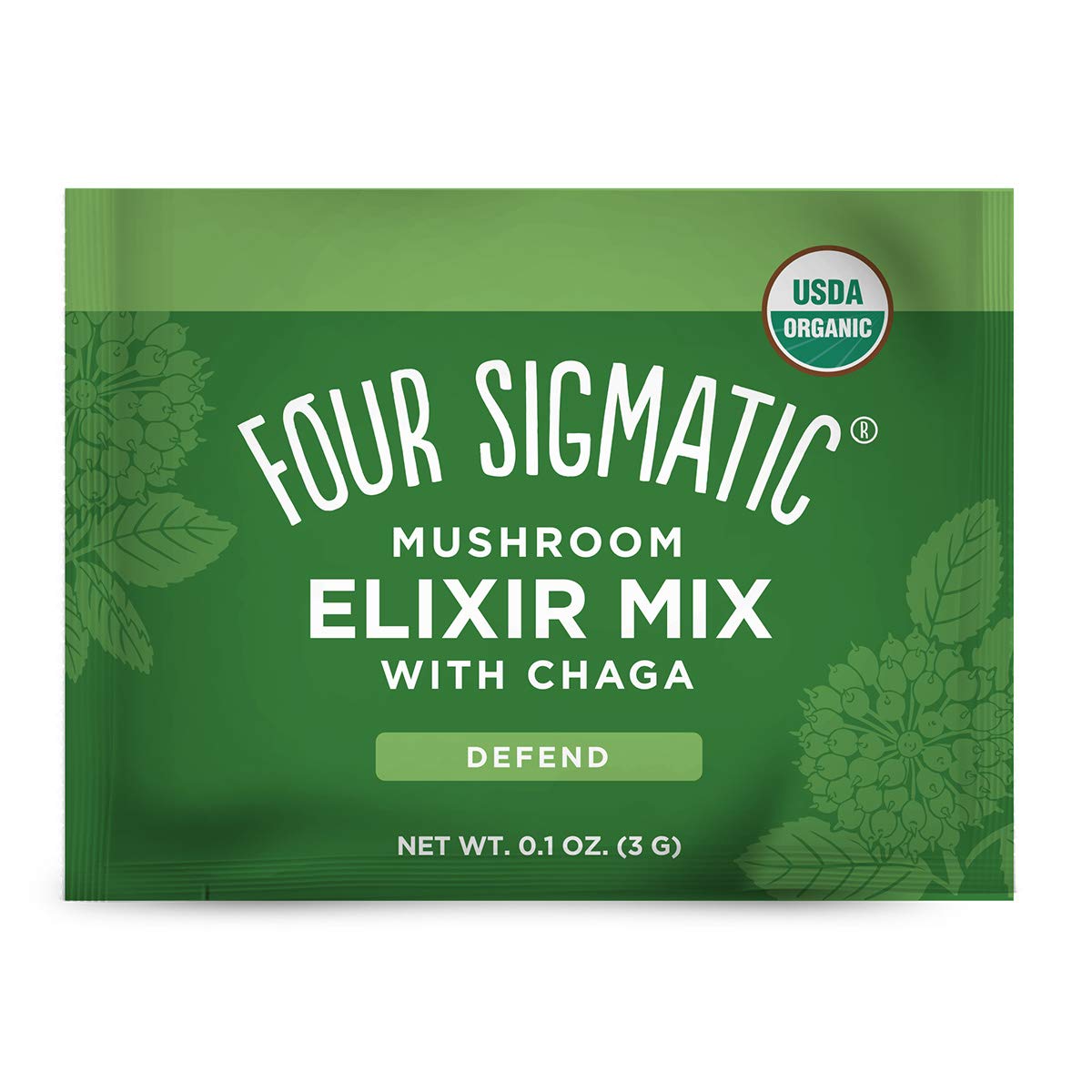 FOUR SIGMATIC Mushroom Elixir Mix with Chaga 20 x 3 g bustine 60 g