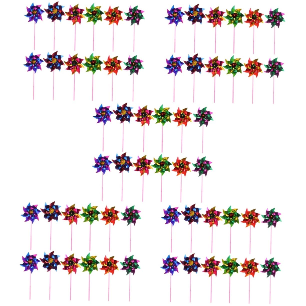 Moulinets colorés Toddmomy pour grands événements et décoration de fête enfant DIY 5 lots