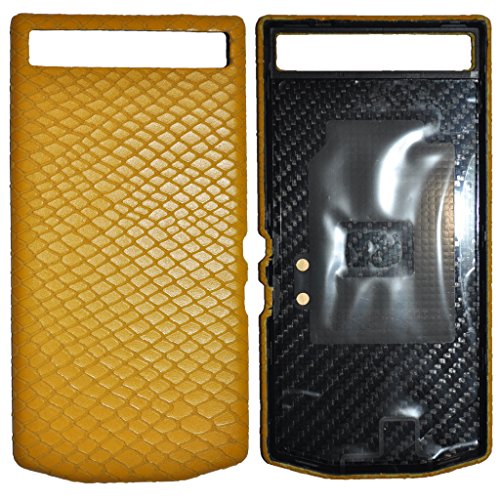 Étui BlackBerry P'9982 coque cuir python jaune 10254 PD