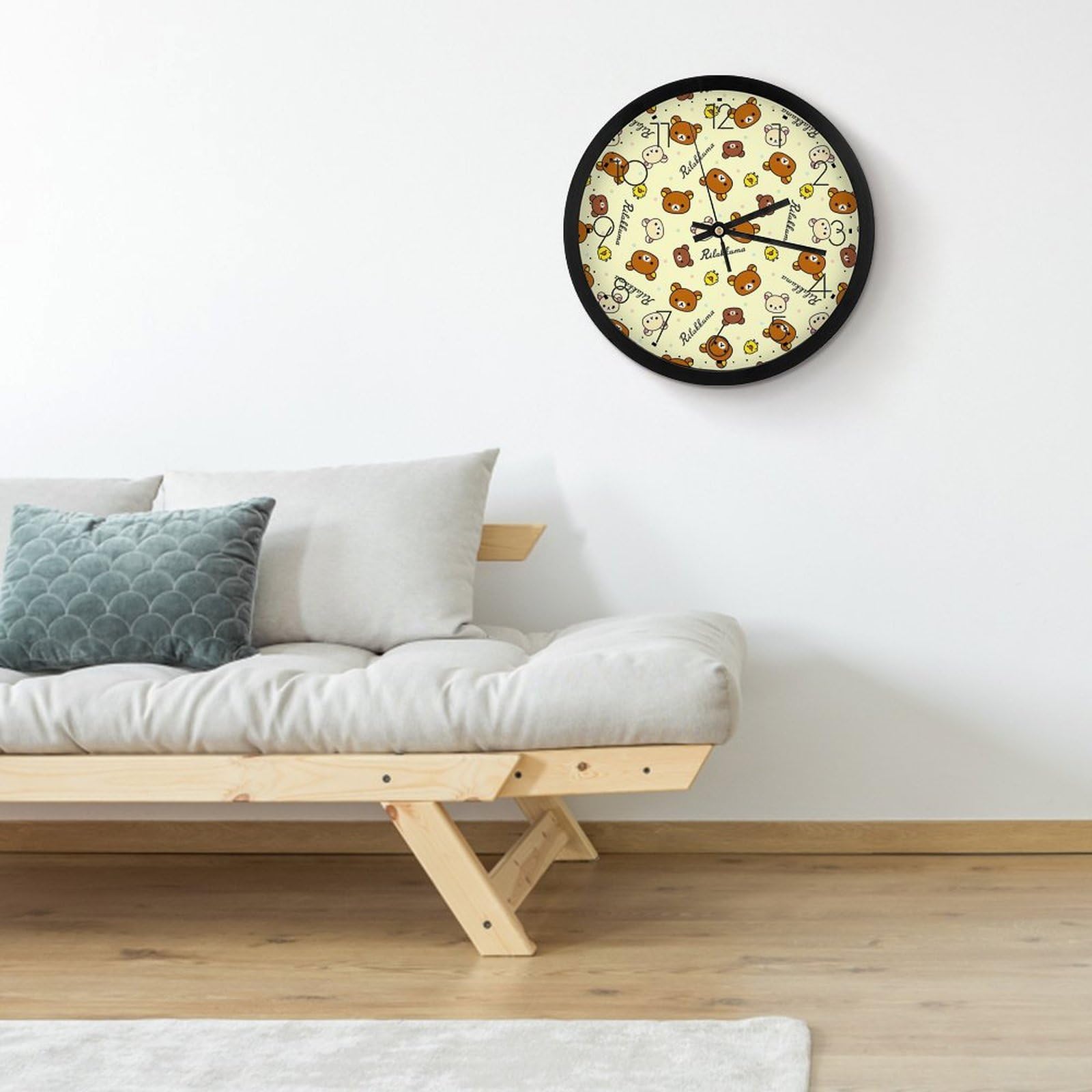 Amazon.co.jp: 時計 リラックマ 掛け時計 かけ時計 壁掛け時計  
