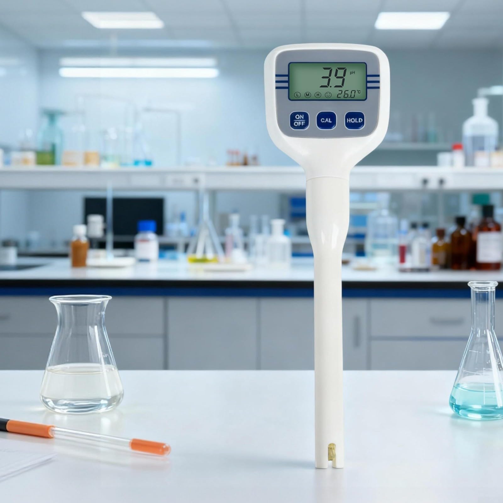 Analizador de calidad del agua 3 en 1: pH, ORP, temperatura, calibración automática, IP54 resistente al polvo y al agua, pantalla LCD