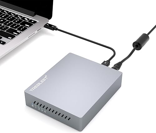 Carcasa SSD Thunderbolt 3 de cuatro ranuras M.2 NVMe de 40 Gbps hasta 2800 MBs compatible con Thunderbolt 2 compatible con M1 M2
