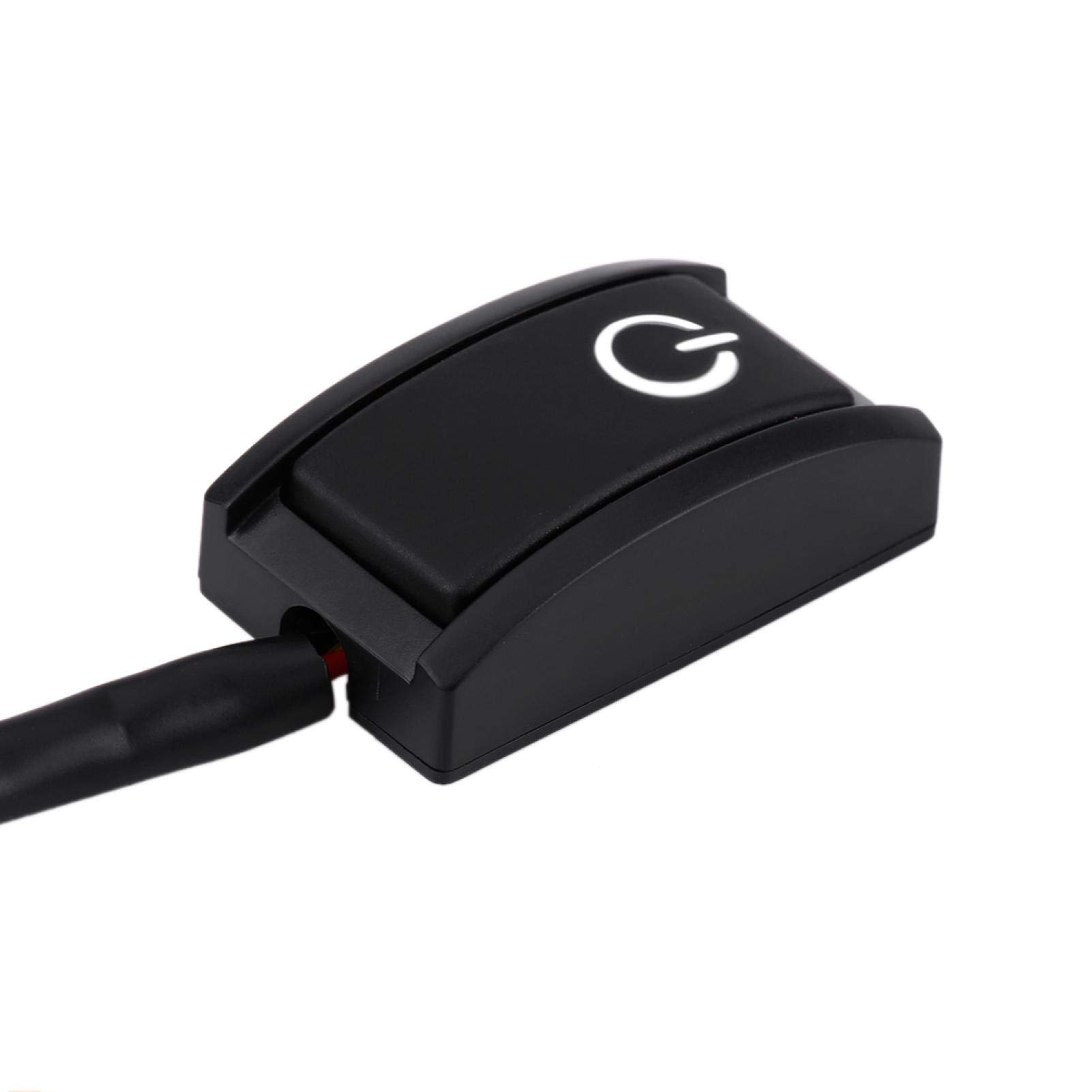 Przyklejony przełącznik przyciskowy, Stick on Switch 12v, DIY przełącznik przycisku samochodowego z białym światłem Led