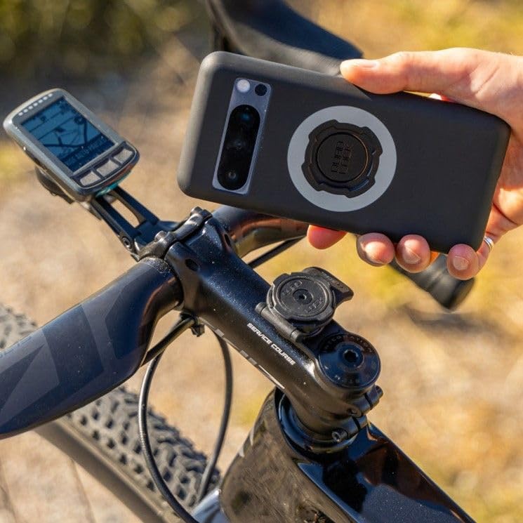 Quad Lock zestaw montażowy nasadki kierownicy roweru z etui MAG na telefon iPhone 15