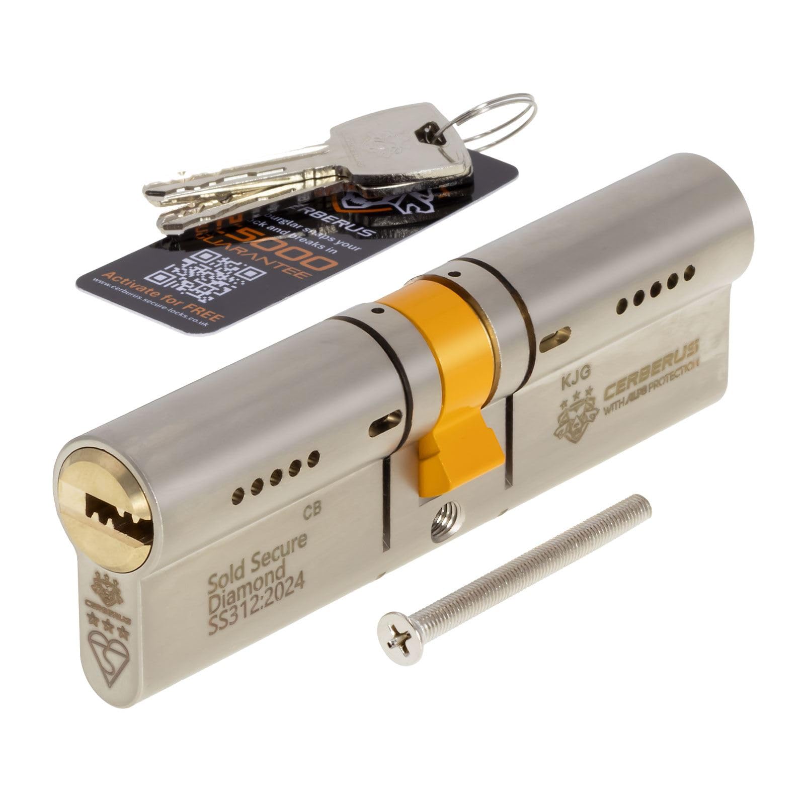 CERBERUS 3* Euro Cylinder - Dual, 50/50 (100mm)