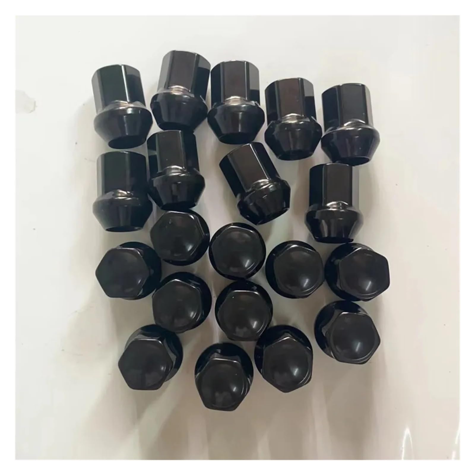 Czarna nakrętka koła do nakrętek M14*1,5, wysokość 35 mm, sześciokąt 21 mm
