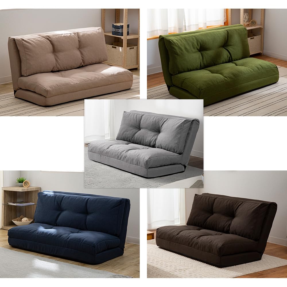 Amazon｜ソファーベッド マルチに使える3WAY 幅120cm 14段階