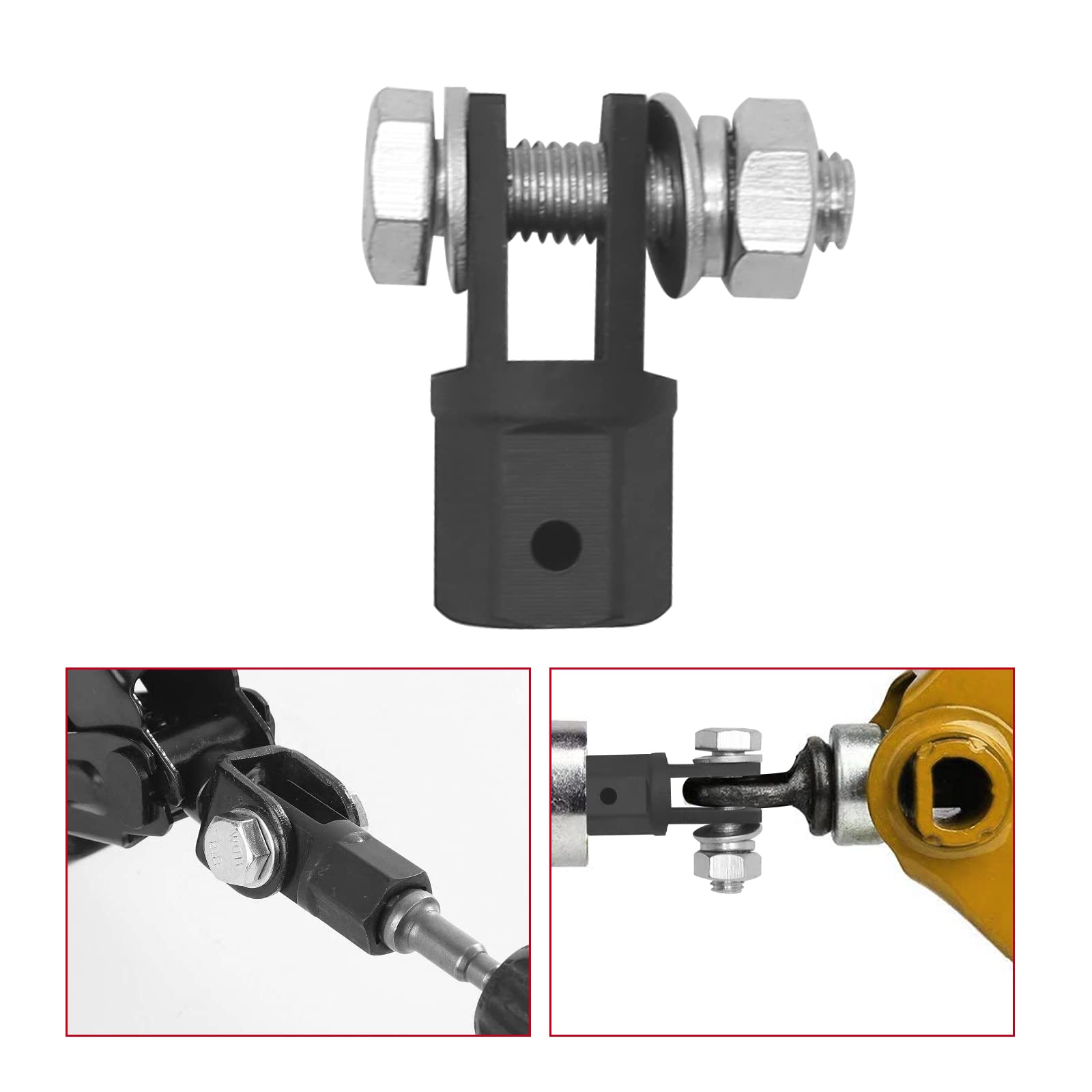 Adaptateur Pour Cric à Ciseaux 1/2 Pouce - Compatible Perceuse Pour Levage Voiture