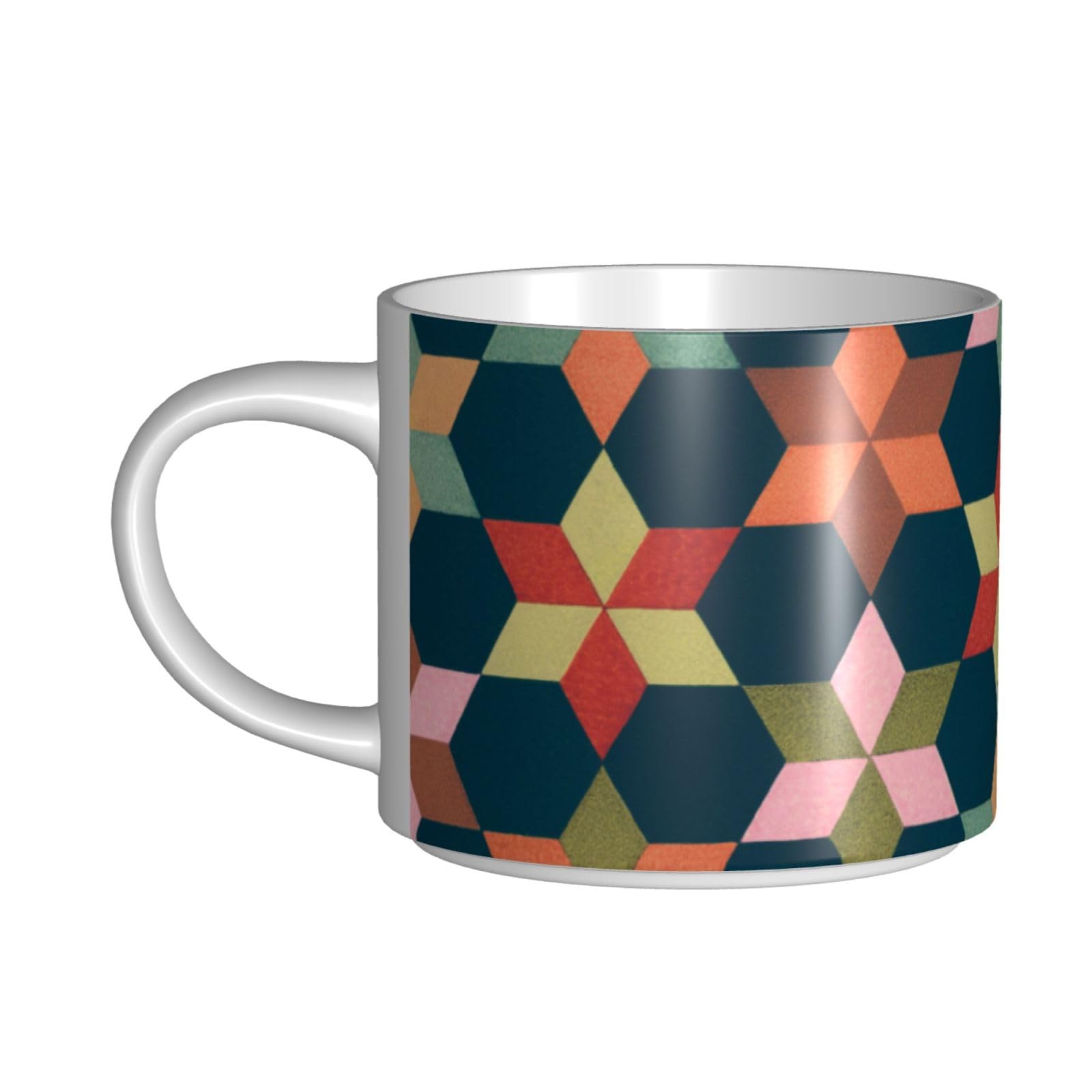 Geometriske Figurer Bedruckte Großraum-Keramik-Tassen Kaffeetasse