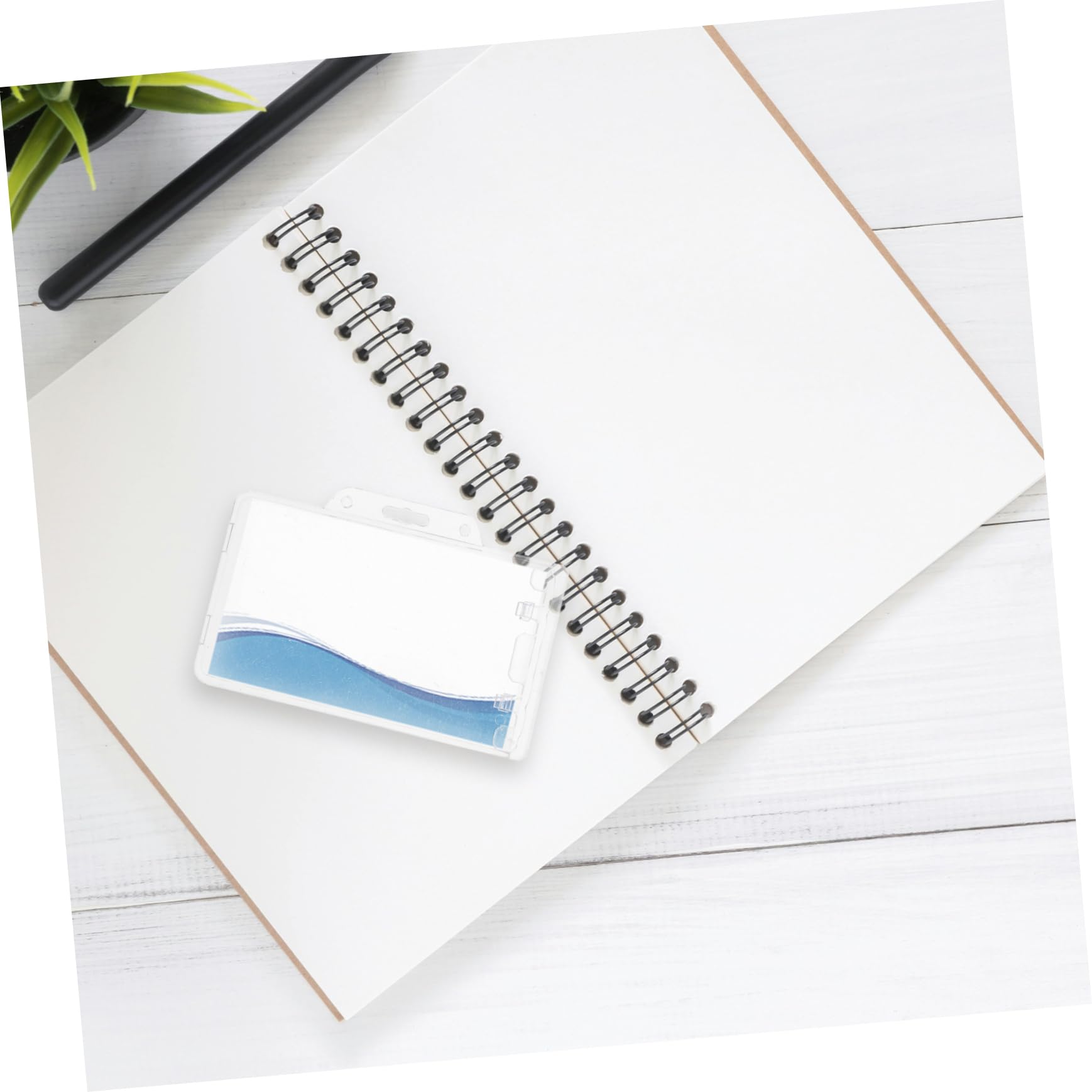 VILLCASE 20 Piezas Titular de la tarjeta de identificación titulares de tarjetas de identificación claras funda para de identificación Protector de transparente AbS