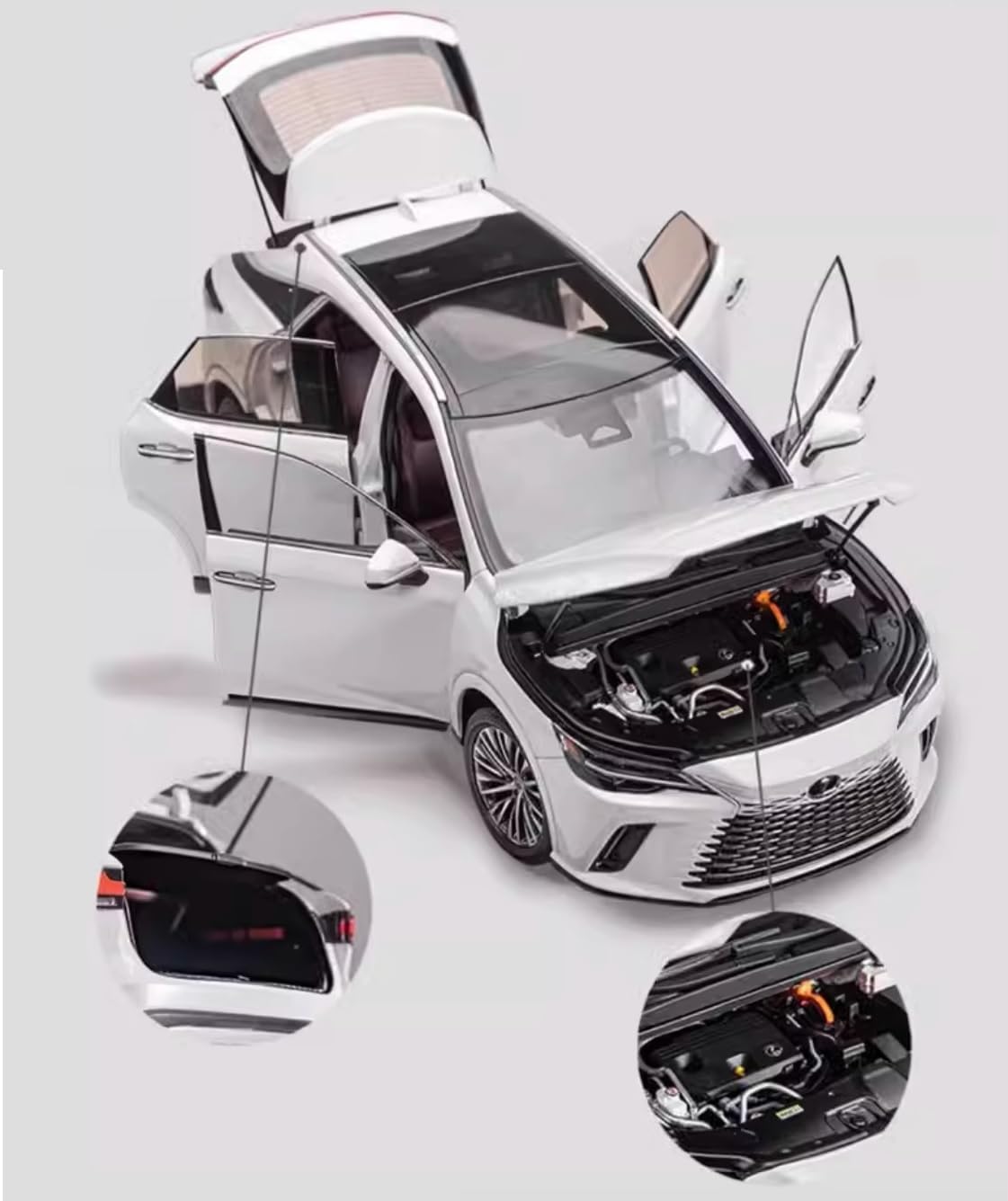 Lexus特注 1/18 レクサス RX 450h+ (ソニッククォーツ) 2024 Lexus OEM