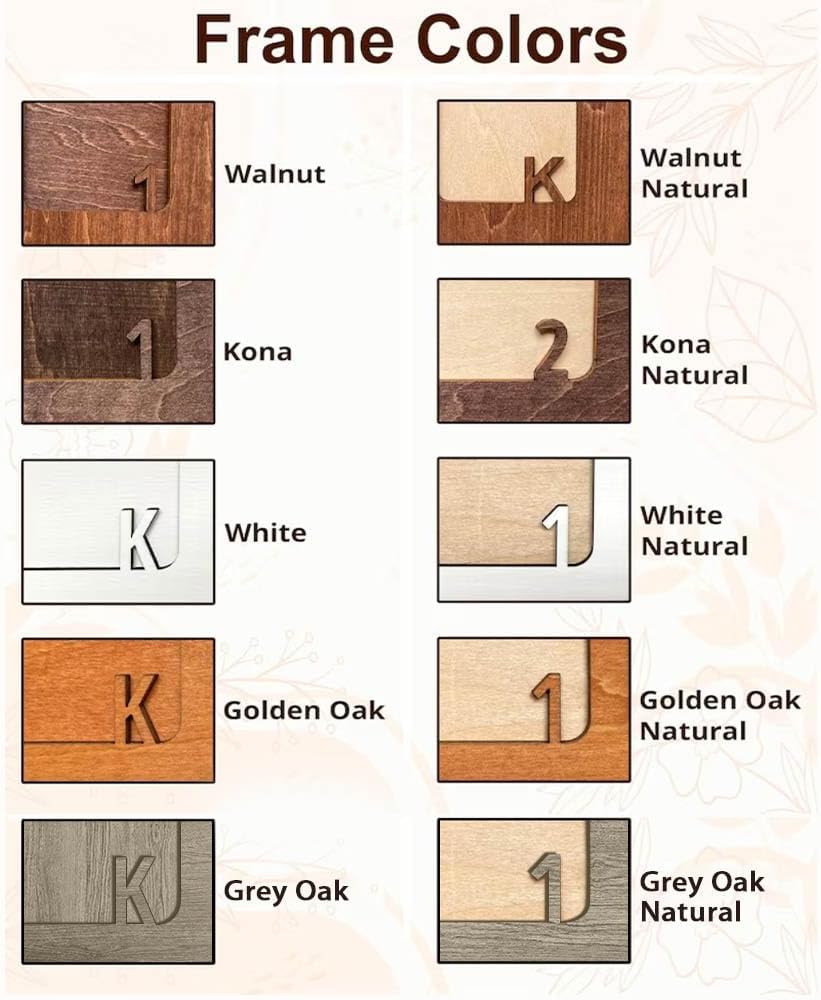 Custom School Years Picture Frame Newborn to Graduation, Personalized Birth to 12th Grade Wooden Photo Frame, Hello World to 12 Graduation Yearly School Collage Frame for 18 Photos with Kids Name