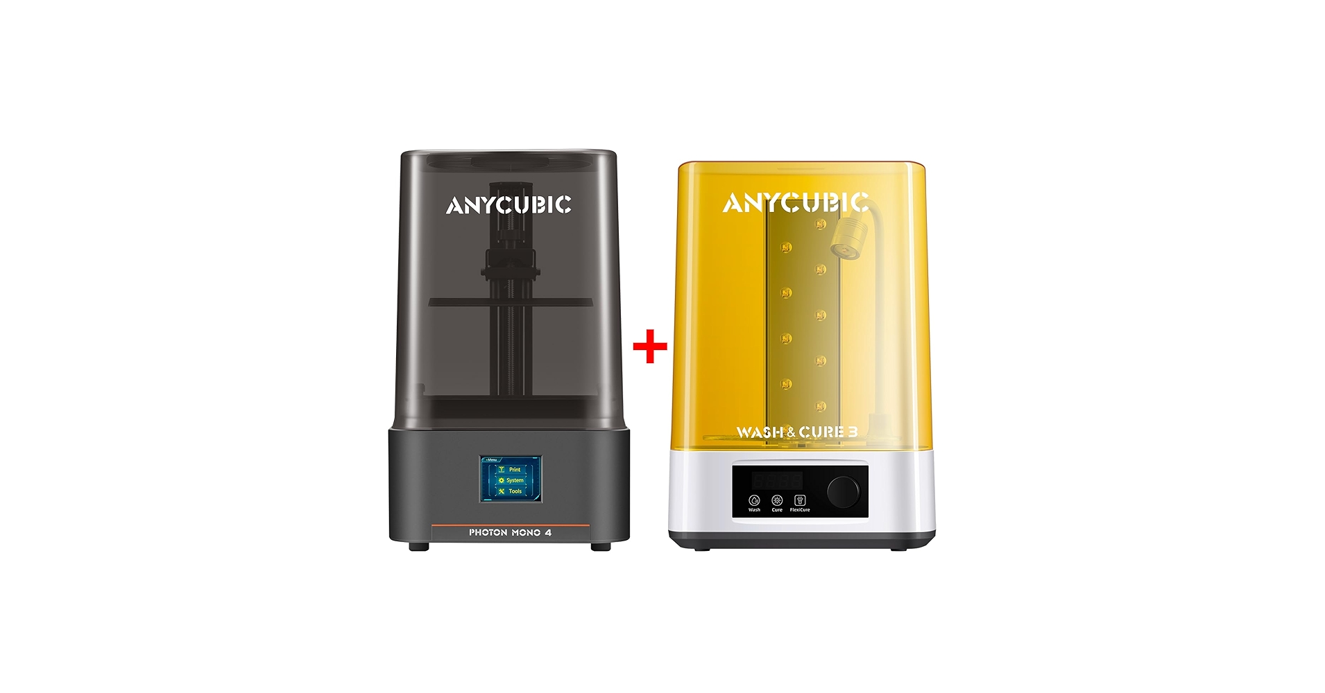 ANYCUBIC Photon Mono 4 and Wash & Cure 3.0, Resin 3D Printer