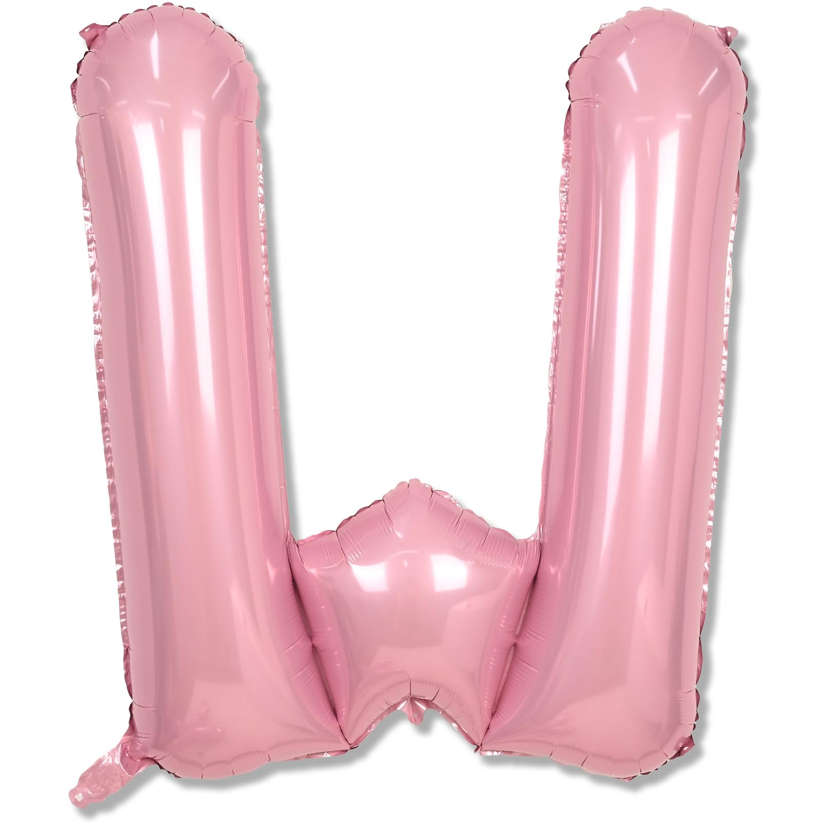 Lingqiang Pastel Pink W Balloon 40 Inch Giant Letter W for Girls | USA Import for Birthday Parties - main product image