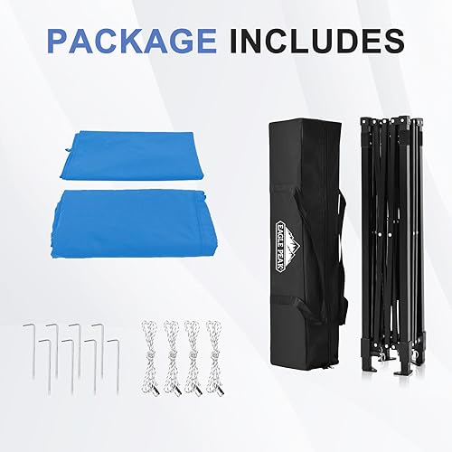 Vista 125 de EAGLE PEAK Flex - Toldo emergente ultra compacto de 4 x 4, refugio solar, vestidor, toldo portátil de privacidad tipo cabana para piscina, sesiones