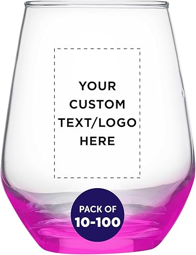 Copas de vino de sílice personalizadas sin tallo, juego de 100 unidades, paquete personalizado a granel, cristalería de restaurante, perfectas para