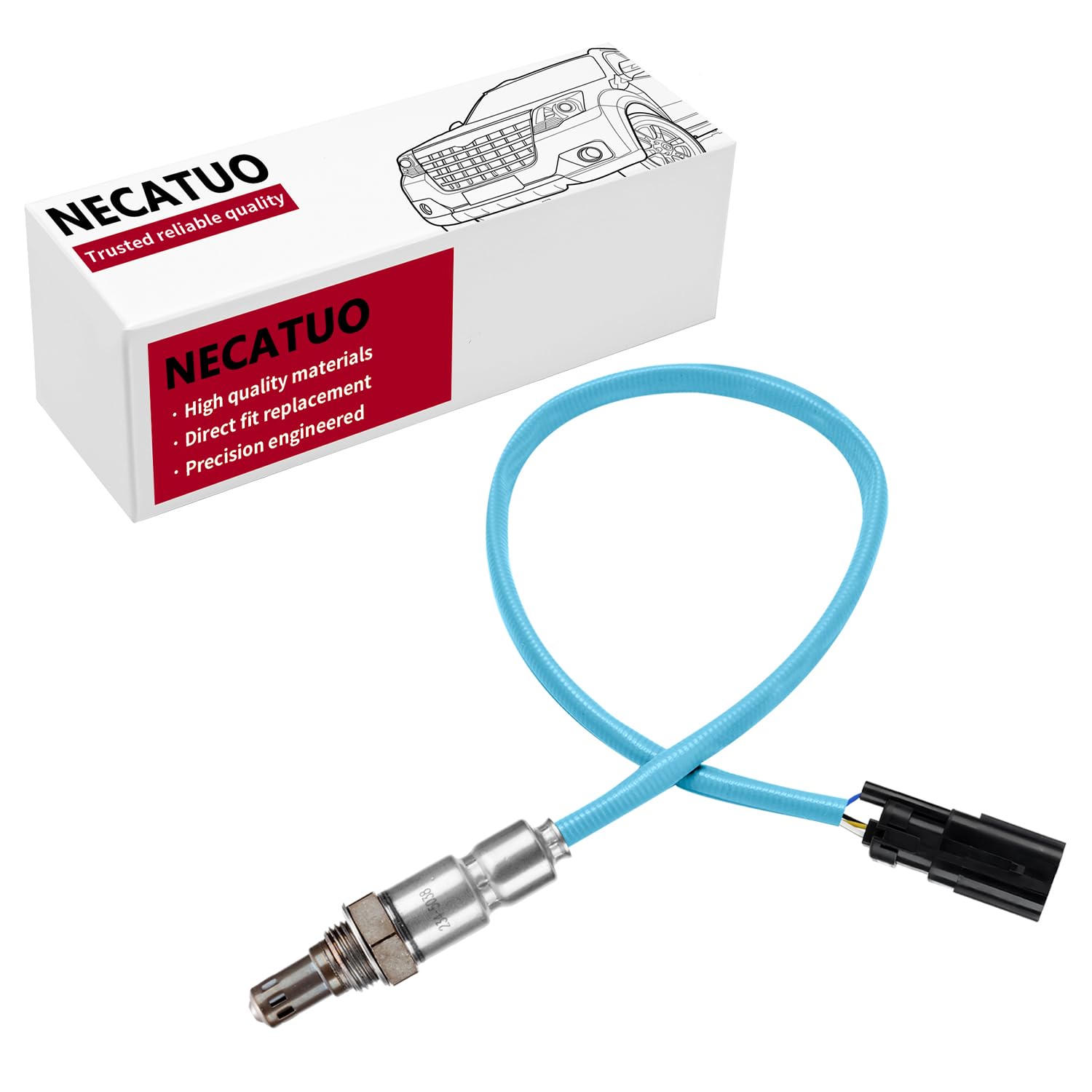 NECATUO 234-5038 Upstream O2 Oxygen Sensor Heated Air Fuel Ratio Compatible with Ford Lincoln Mazda Mustang Explorer F150 Fusion Taurus CX-9 Tribute