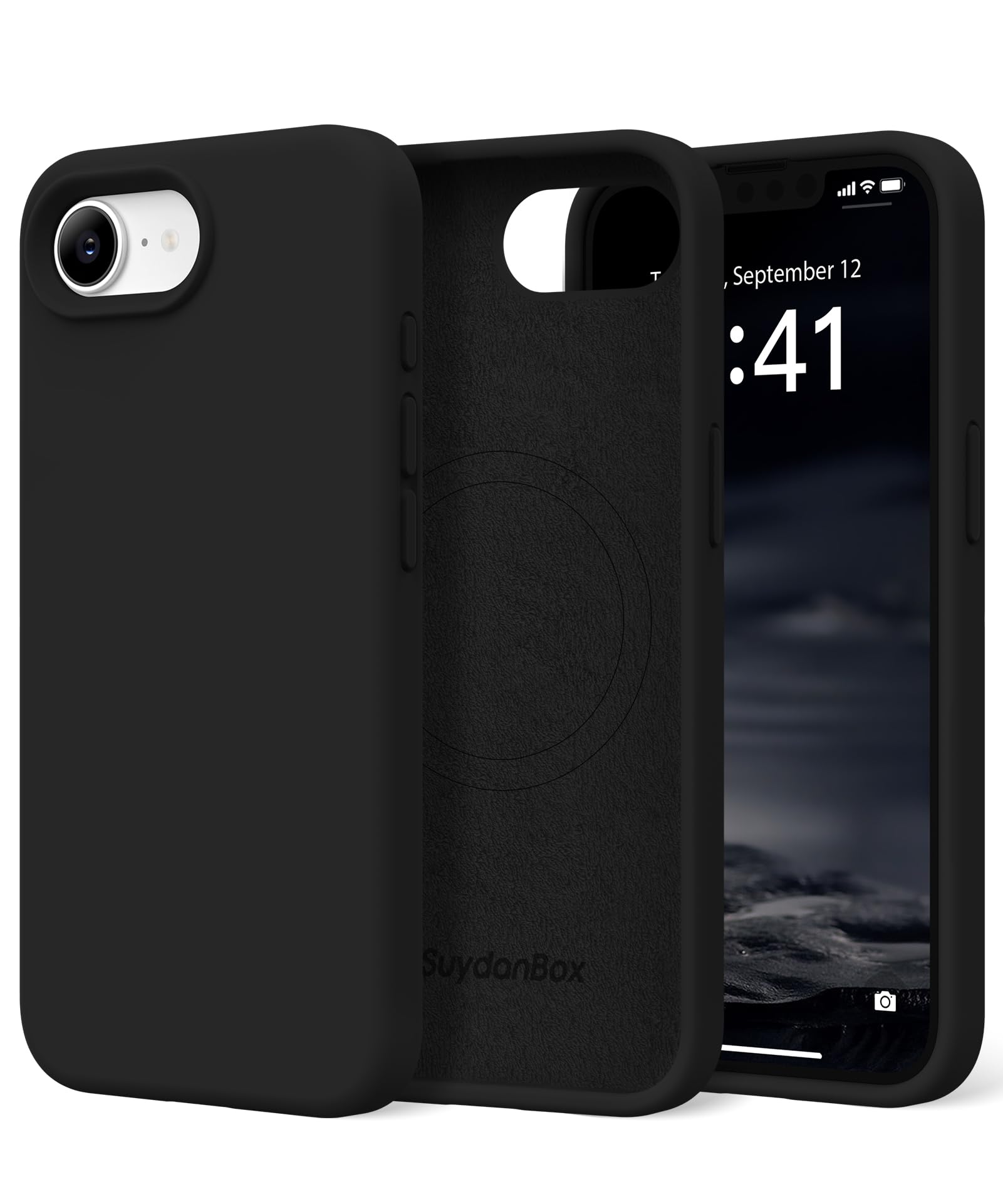 Magnetic for iPhone 17e/iPhone 16e Case Silicone Black