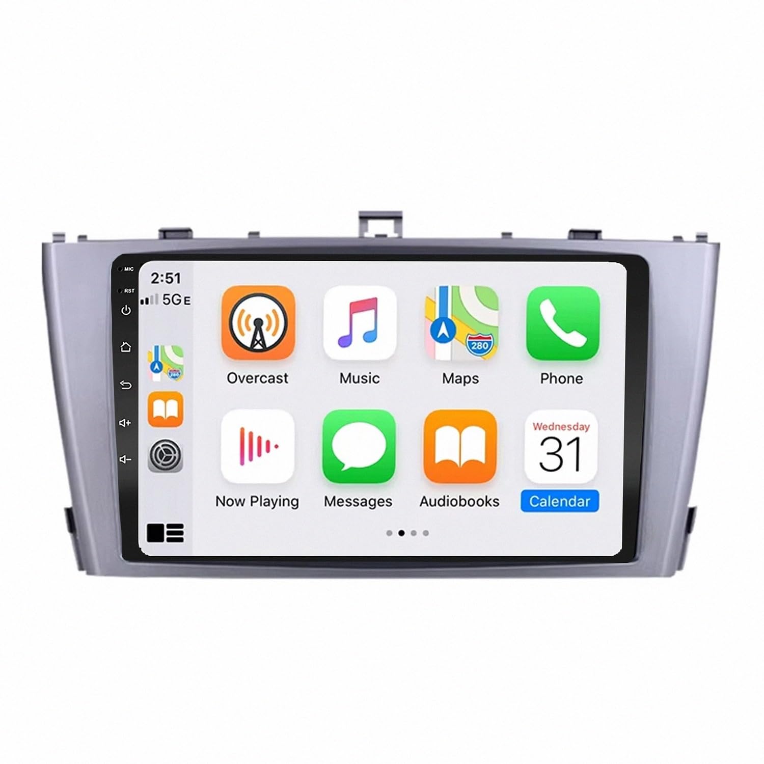 Pantalla de Coche con Carplay para actualizar Toyota Prius Plus sin cables y con manos libres 8