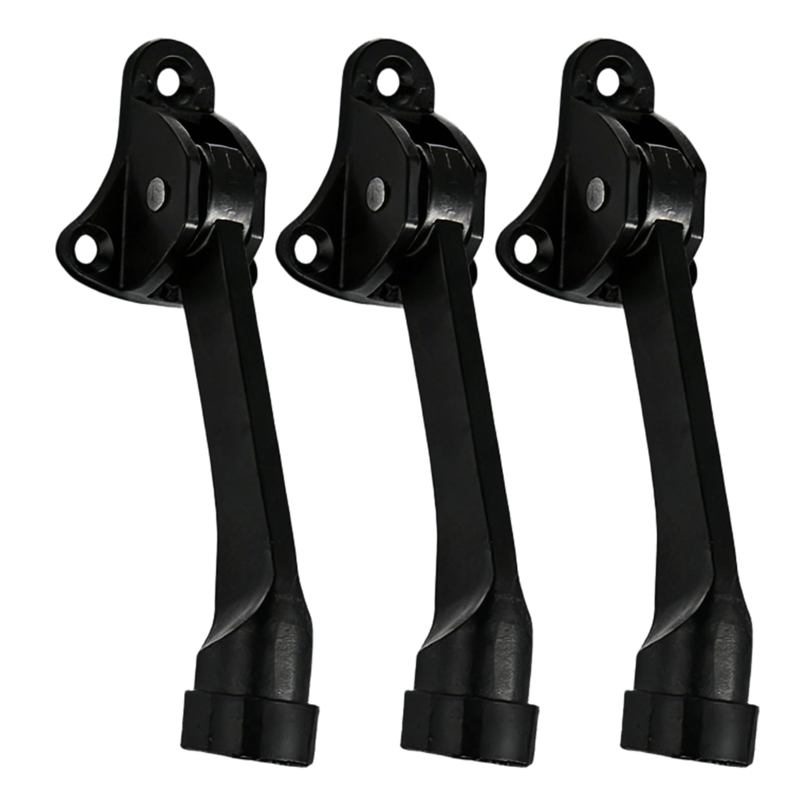 Type Zincs Alloys Door Stoppers with Nonslip Rubber Base Wall Protectors Doorstops for Commercial and Home Use Foot Operated Door Stop