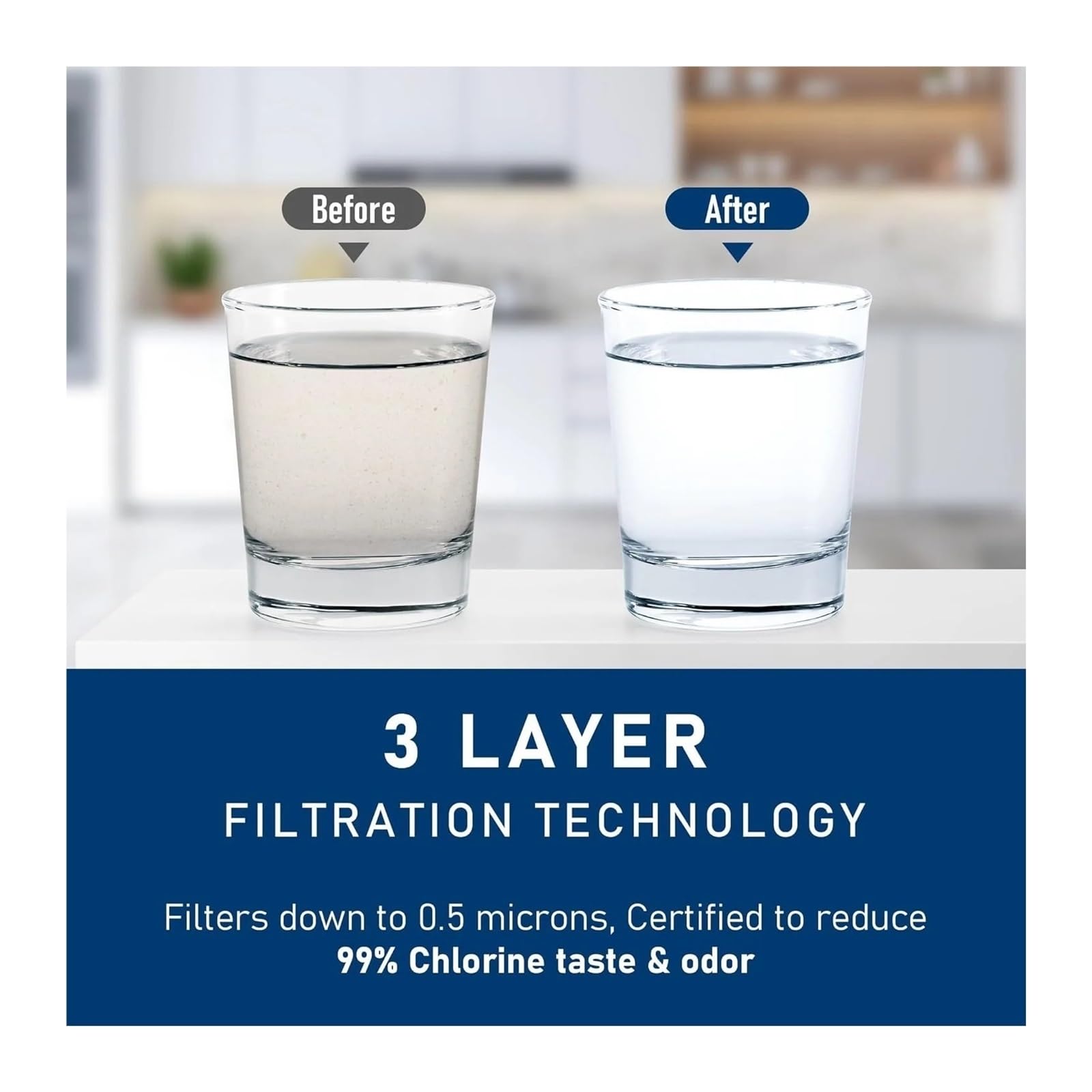 Compatibile Per Whirlpool EDRARXD1 EDRARXD1B Filtro Acqua Frigorifero