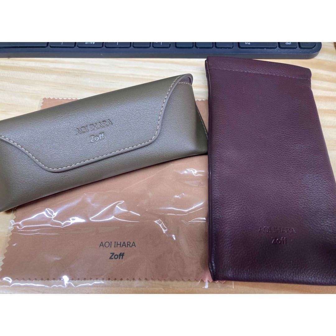 【新品未使用】Zoff|AOI IHARAブラウンケース付き Amazon.co.jp: zoff ihara aoi 伊原葵 メガネケースメガネふき