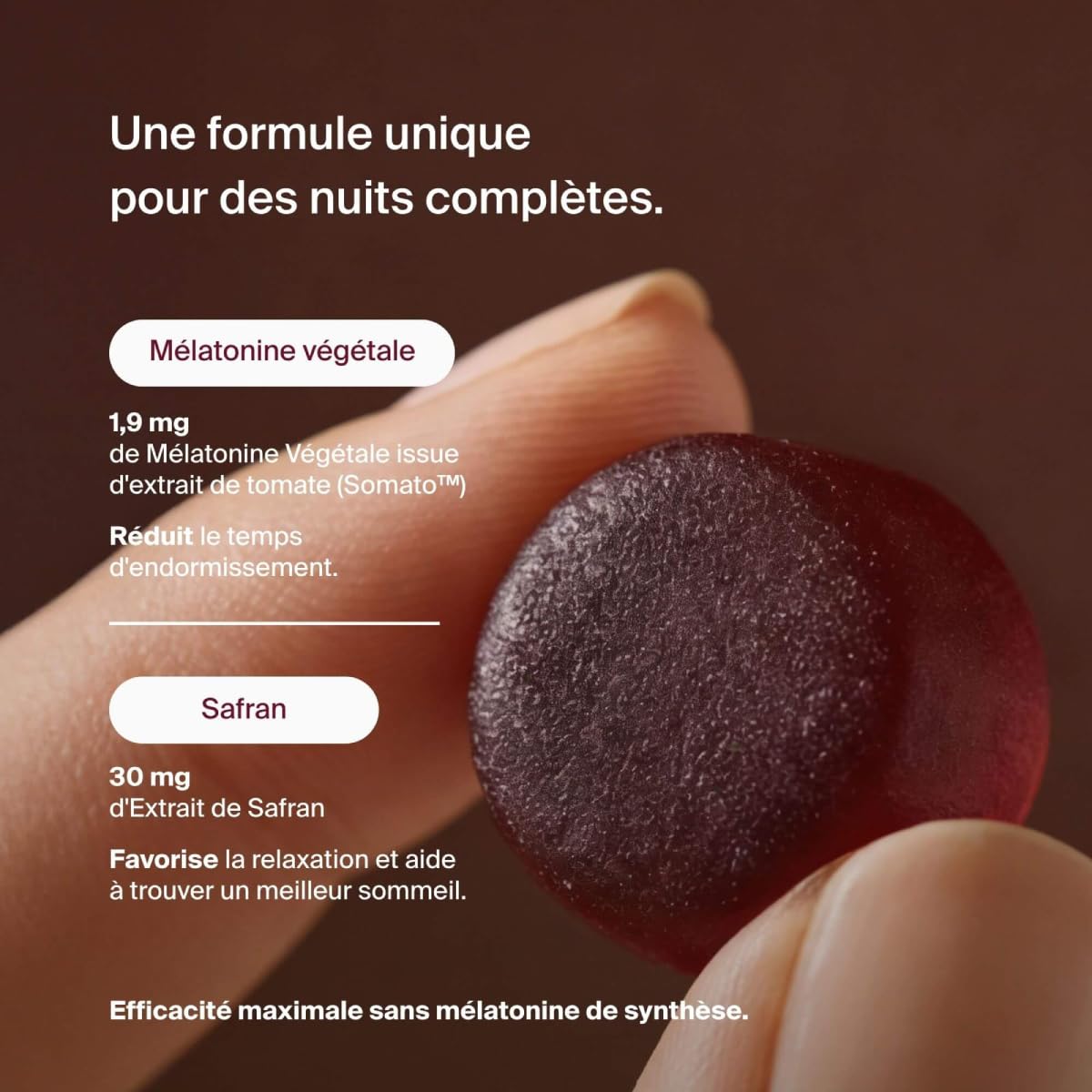 Naali Dream Gummies Sommeil – Mélatonine Végétale Safran – 60 Gummies Réduction Du Temps D’Endormissement, Atténue Les Effets Décalage Horaire – Gommes Sommeil Nuit Paisible – Vegan – Usage Nocturne