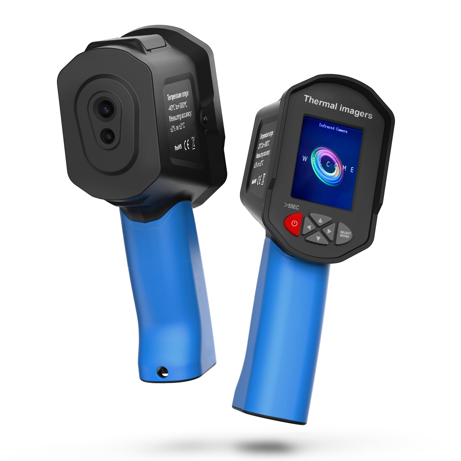 Thermal Camera, Handheld Thermal Imaging Camera,Thermal Imaging with 32 x 32 IR High Resolution, 2.4-inch LCD Screen, -104℉~572℉ Temperature