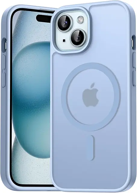Custodia Magnetica Traslucida per iPhone 15 | Cover Protettiva con MagSafe
