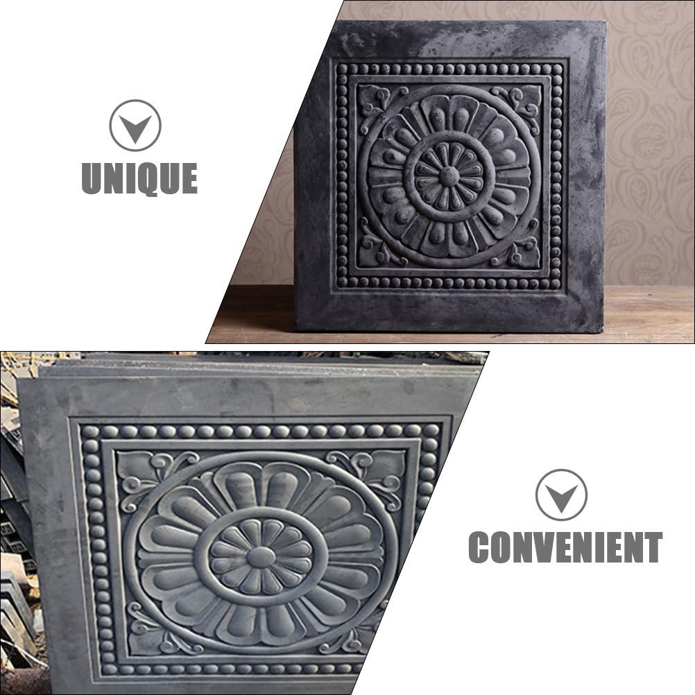 Reusable Concrete Paver Mold 17.32X17.32X1.37In Antique Colored Brick Pavement Mold for Garden Path Walkway Driveway DIY Outdoor Use