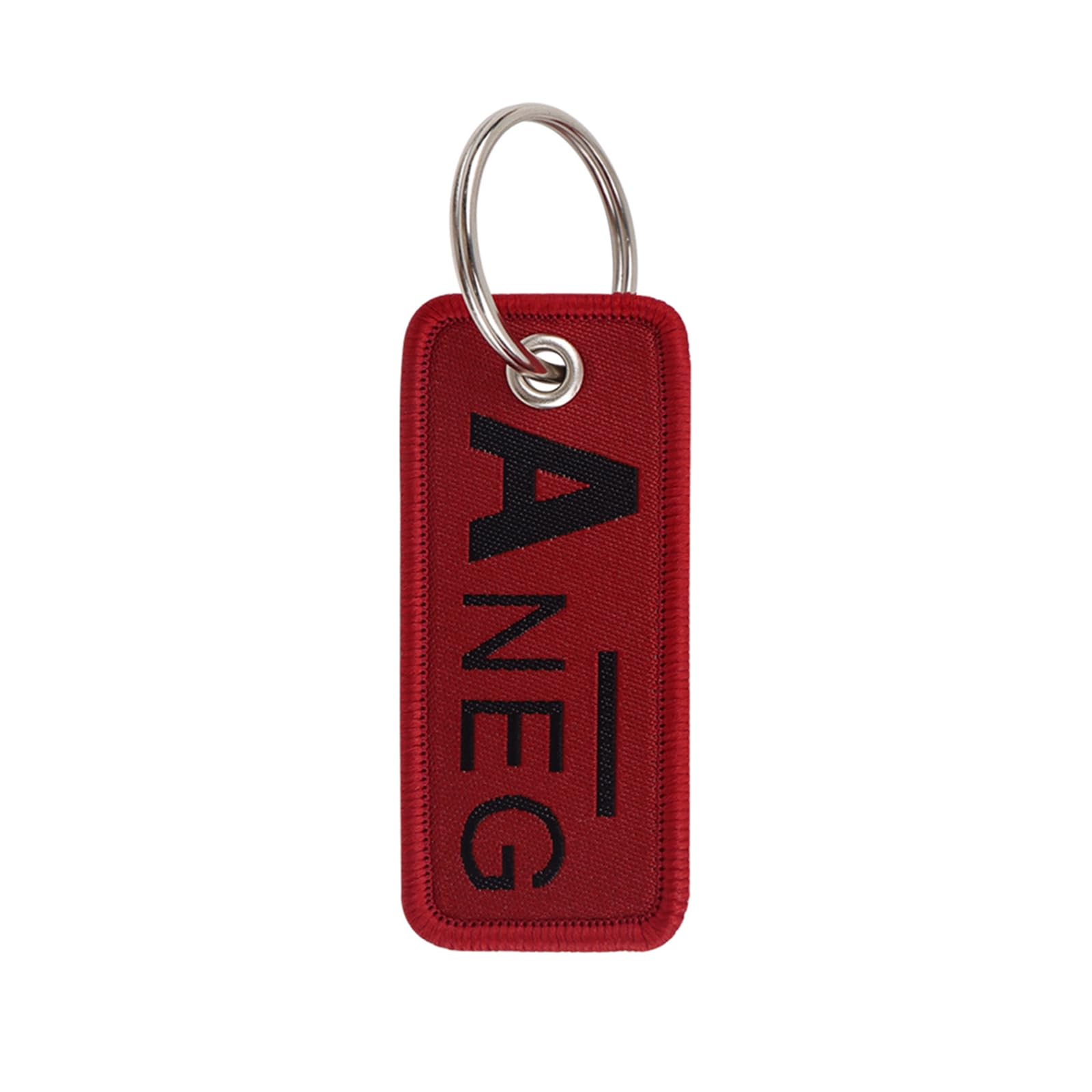 Maxtonser Fashionable Woven Label Blood Type Keychain for Trendy Youth Handmade Keyring Stylish Bag Charm Unique Accessories