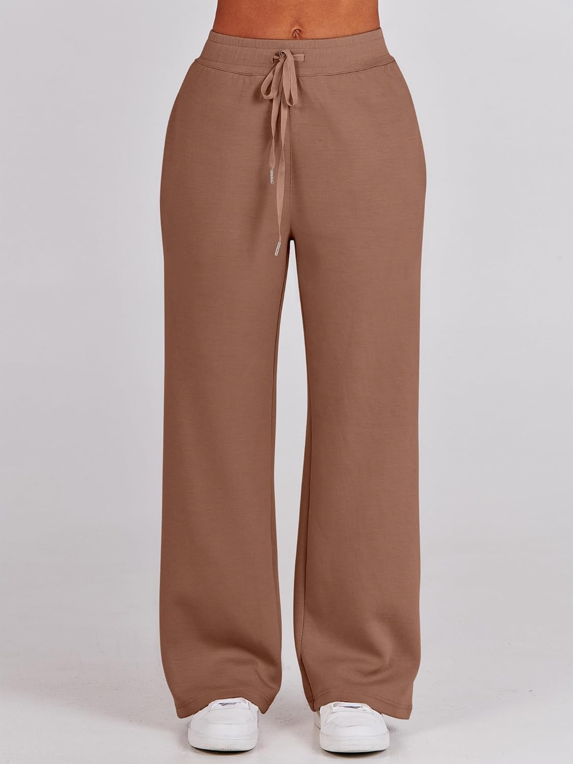 ANRABESS Women 2 Piece Outfits 2025 Fall Fashion Airport Wide Leg Pants Lounge Set Leisure Travel Vacation Clothes Sweatsuits - Image 6