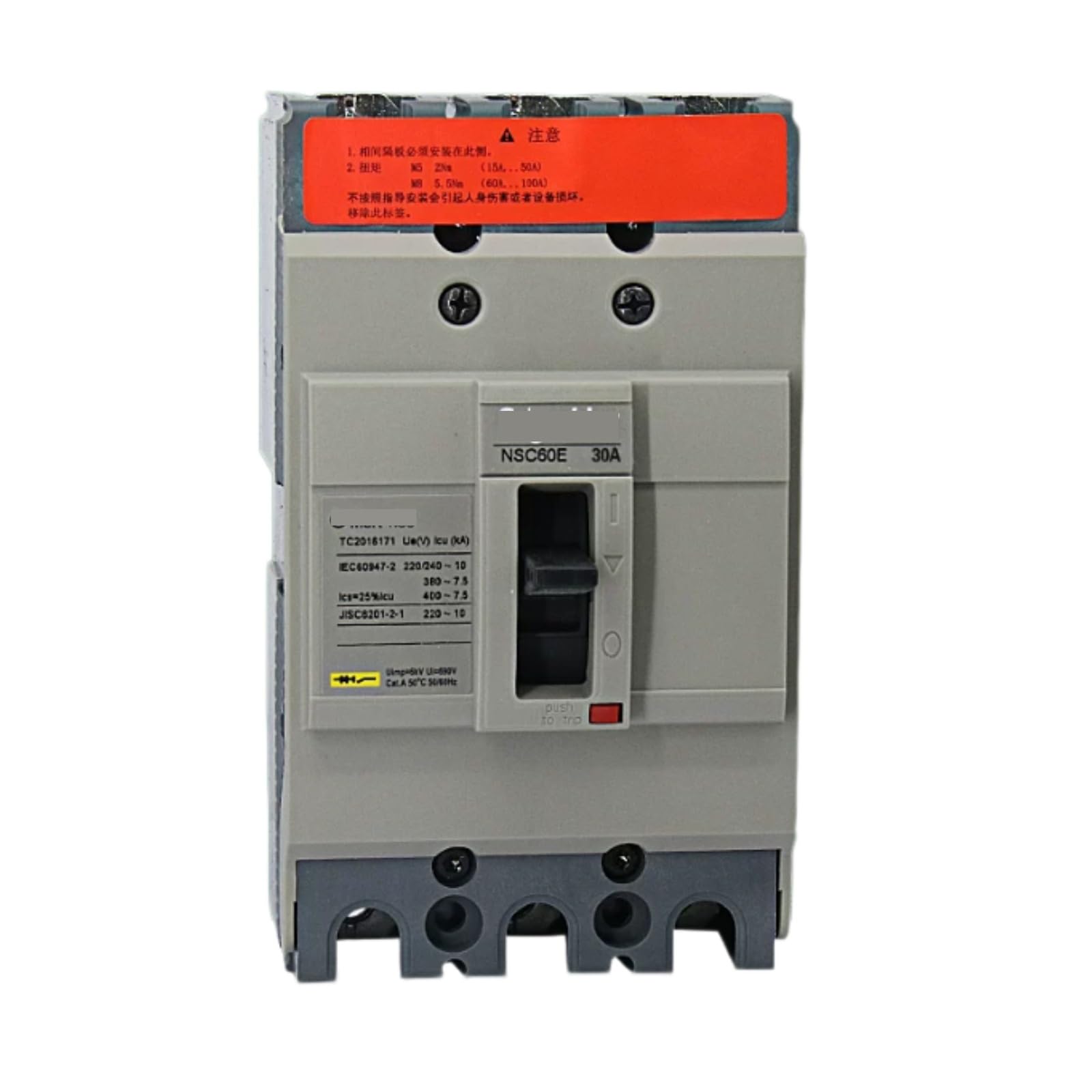 Disjoncteur NSC60E3030N Schneider tripolaire 3P 30A pour tableau