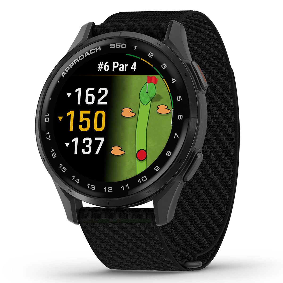 Garmin Approach S50 (Slate/Black) Golf GPS Smartwatch Bundle - 1.2