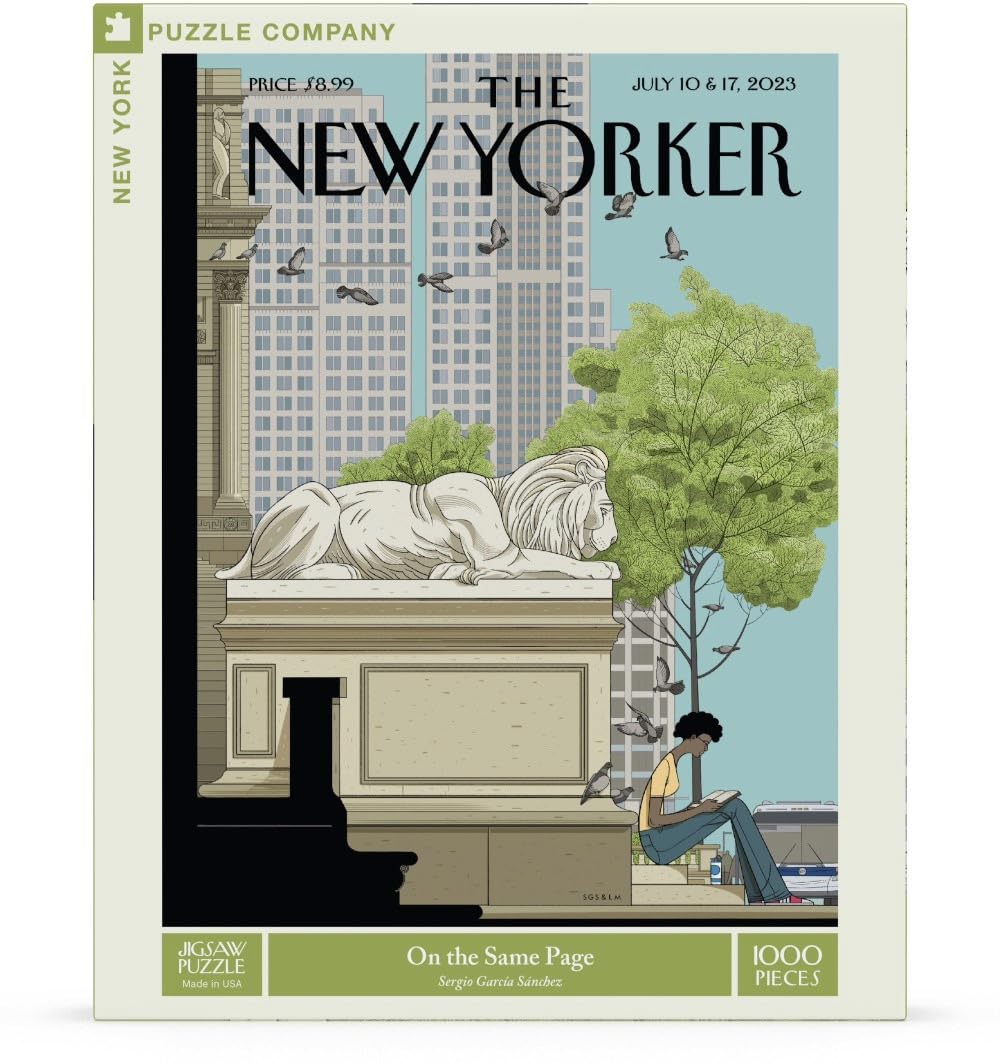 New York Puzzle Company - New Yorker sur la même page - Puzzle de 1000 pièces pour adultes par Sergio García Sánchez