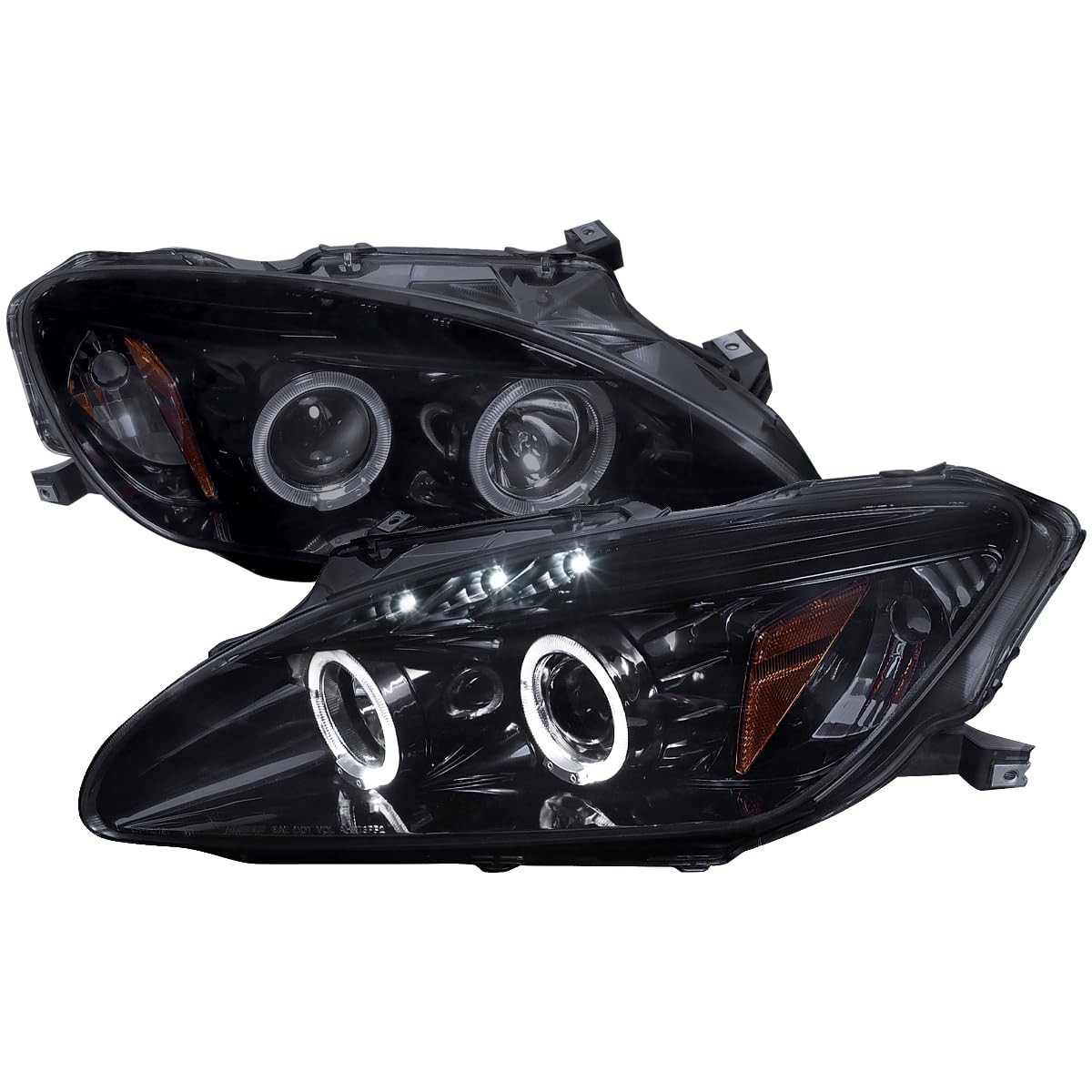 Amazon | SPEC-D TUNING Halo + LED プロジェクター ヘッドライト 光沢