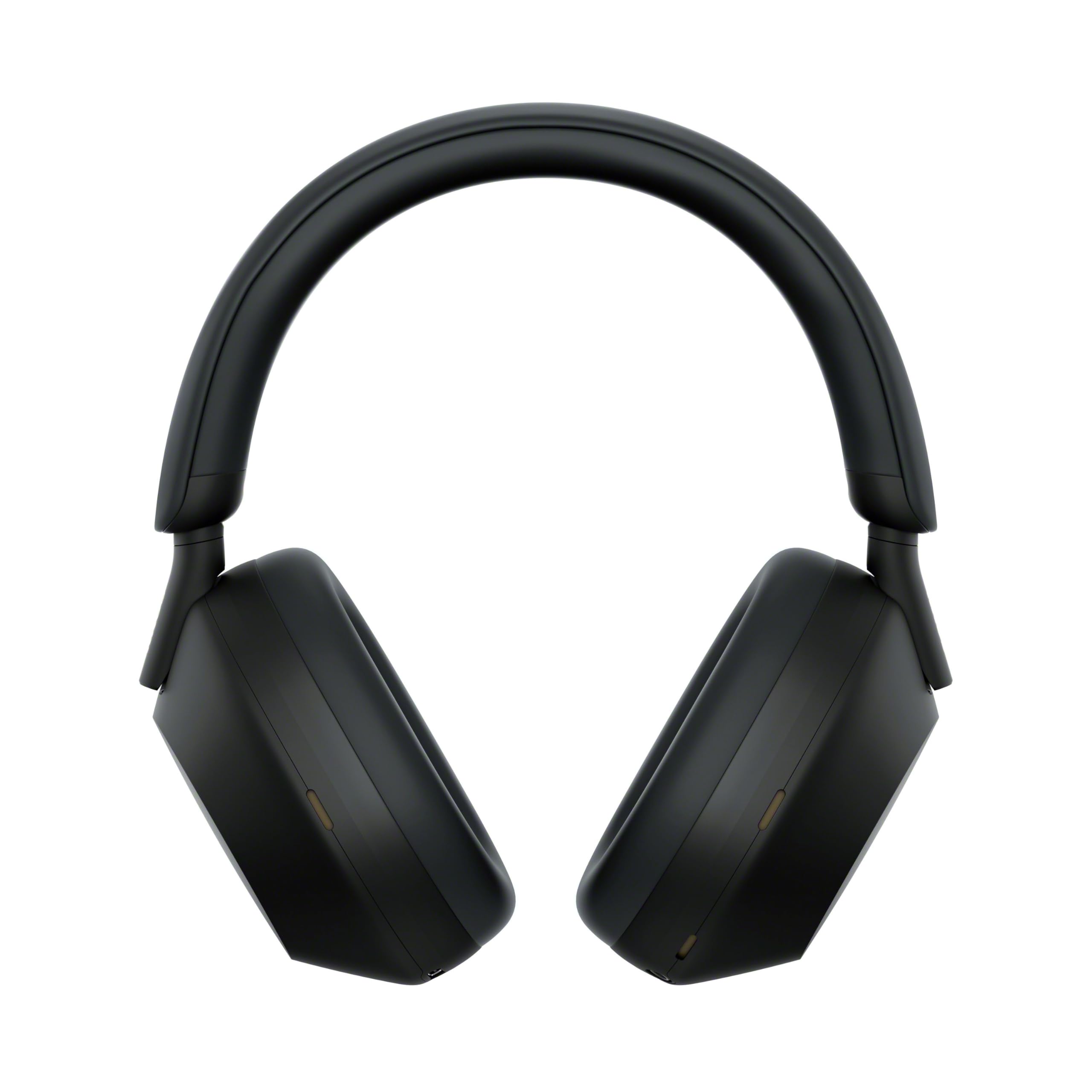 Sony WH-1000XM5 - Étui Rigide, Casque sans Fil Haut de Gamme à réduction de Bruit, Bluetooth, qualité d'appel Claire, Audio Hi Res, 30h d'autonomie, étui Rigide, iOS et Android - Noir